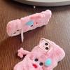 Apple 15 Pro Max Cartoon Phone Case: Plush Sweat Doll Design, Anti-Fall and Creative. Ideal for Autumn and Winter.