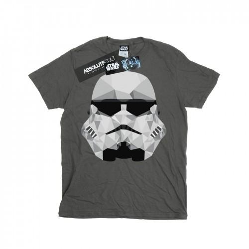 Star Wars Mens Stormtrooper Geometric Helmet T-Shirt