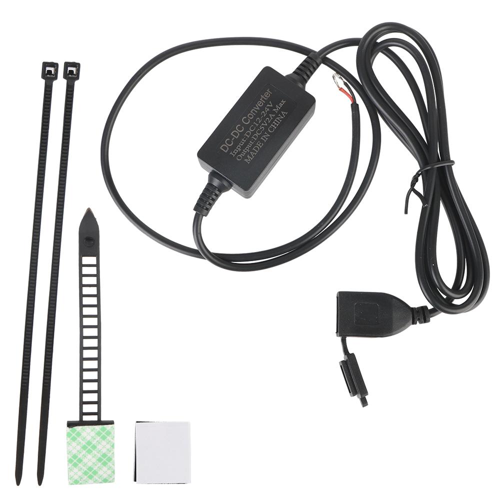 Зарядное устройство USB для руля мотоцикла, USB-розетка для телефона, GPS, адаптер DC 5V 2A, USB-конвертер, розетка питания
