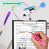 Retractable Badge Reel Pen Set with Highlighter 3-in-1 Ballpoint Pen Portable Multifunctional Stationery for Nurses Office Workers