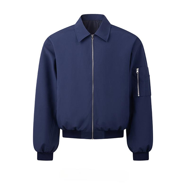 Новая осенняя куртка, дизайнерский лацкан, свободная повседневная куртка для пары, куртка-авиатор