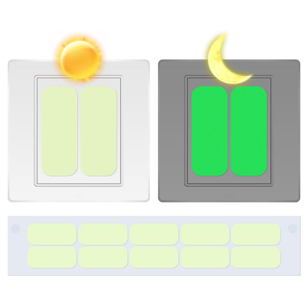 Recycle Decorative Dark Night Bedroom Decor Luminous Switch Stickers Home Vinyl Button Decal