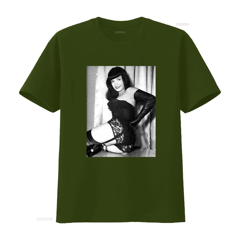 Vintage 90s Bettie Page Pin Up Girl Print T Shirt Medium vintage Washed Breathable Slightly Stylish Soft Stretched Casual