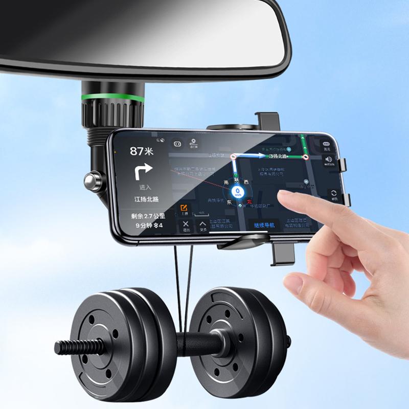 Rearview Mirror Phone Holder For Car 360° Rotating Phone Mount Gps Holder Universal Car Phone Holder For All Smartphones