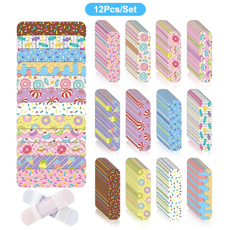 Водостойкие дышащие милые мультяшные пластыри для гемостаза, клейкие повязки, аптечка первой помощи для детей