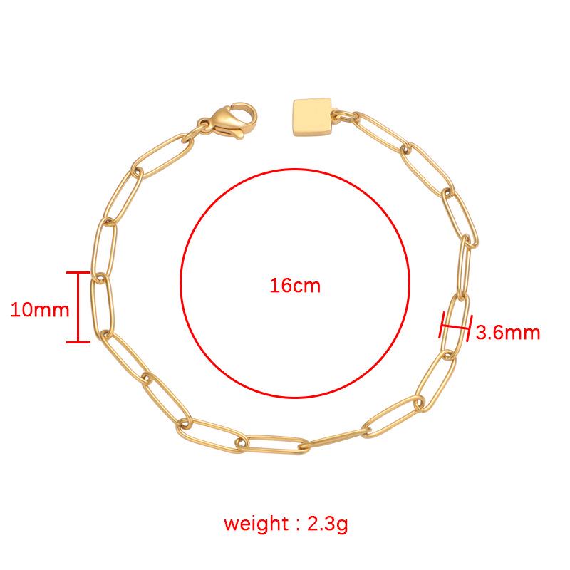 Браслет-скрепка из титановой золотой цепочки: Украшения своими руками в стиле хип-хоп для женщин