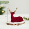 Flocked Christmas Tree Ornament Hanging Decorations Holiday Home Party Store Window Display