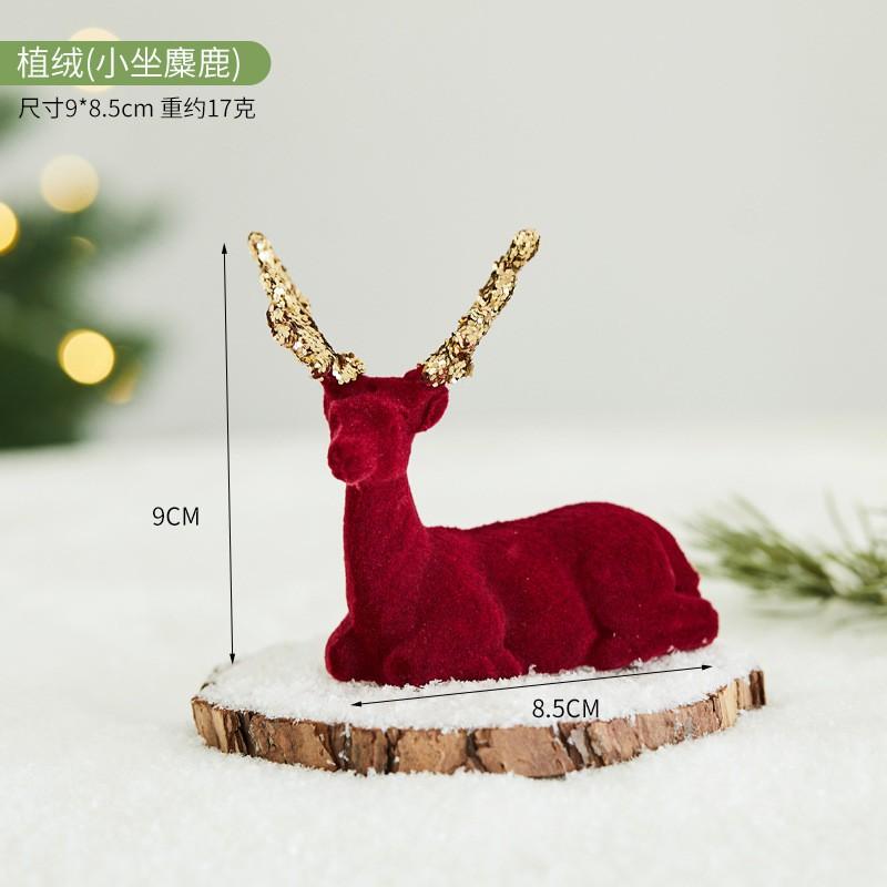 Flocked Christmas Tree Ornament Hanging Decorations Holiday Home Party Store Window Display