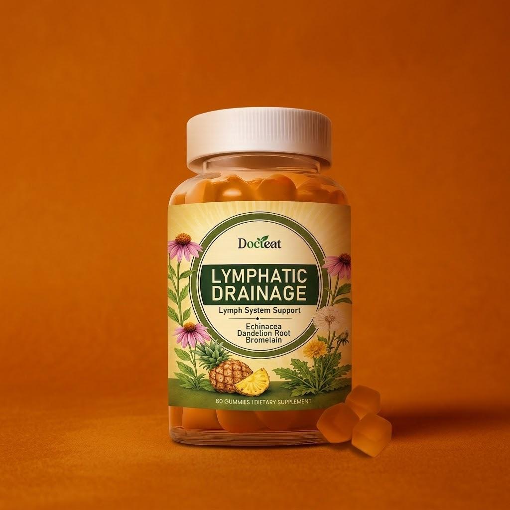 Docteat Lymphatic Drainage Gummies – Daily Natural Cleanse & Vitality Support with Botanical Extracts & Essential Vitamins