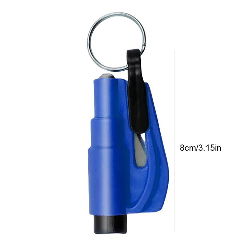 Молоток для разбивания окон, свисток-резак, брелок для ключей 3 в 1, автомобильный молоток безопасности со свистком для выживания, портативный резак для ремня безопасности, брелок