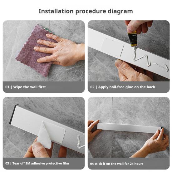 Настенный магнитный держатель для резака, мощный магнит из нержавеющей стали, отличное всасывание, водонепроницаемый дренаж, противоскользящий органайзер для кухонной утвари без ударов