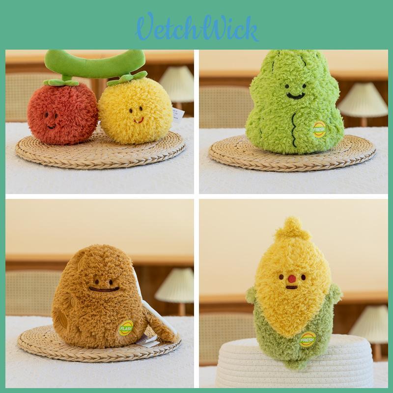 Плюшевая игрушка-овощ, 3D хлопковая набивная кукла, подарок для детей, коллекционеров