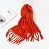 European and American scarves, solid color hippocampus hair circumference, vacuum packaging, labeling, autumn and winter warm scarves