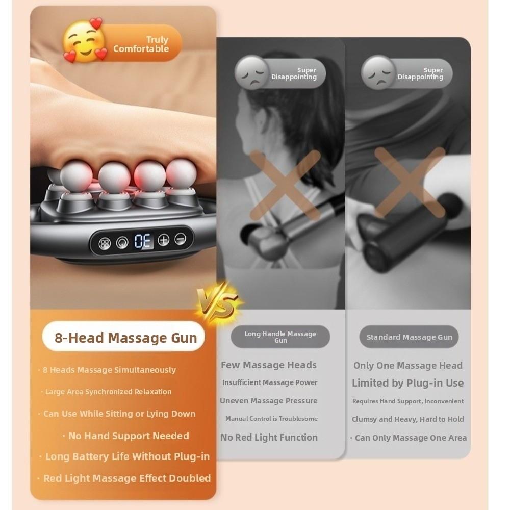 8/12/16-головочная машина для массажа тела высокочастотный массажер для шеи и плеч для расслабления мышц