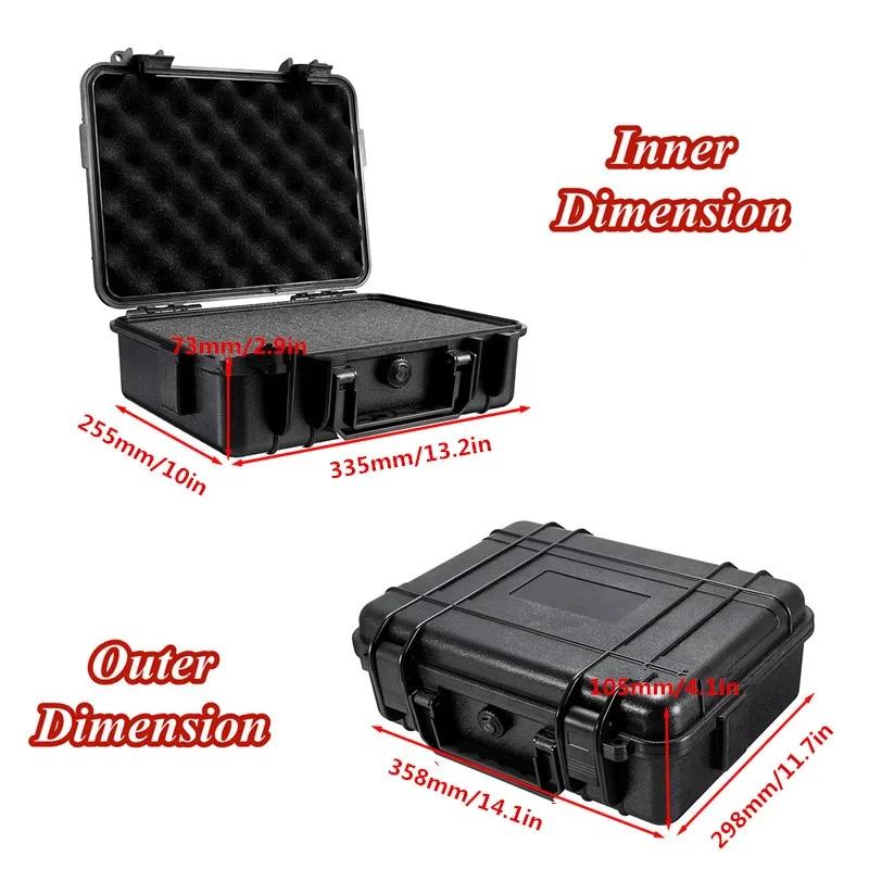 9 Размеров Ящик для Инструментов ABS Пластик Жесткий Кейс для Переноски Оборудование Безопасности Кейс для Инструментов Портативный Ящик для Инструментов Ударопрочный Кейс для Инструментов Пена