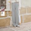 Loose casual wide leg pants with a sense of drape