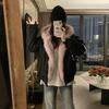 Women Winter Double Sided Clothing Imitation Mink Fur Hooded Jacket Female Warm Clothes