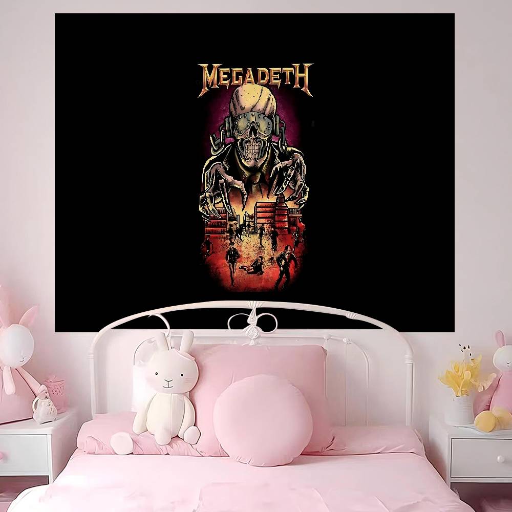 Рок-группа Megadeth Хиппи Настенные Гобелены Бохо Настенные Гобелены Мандала INS Домашний Декор