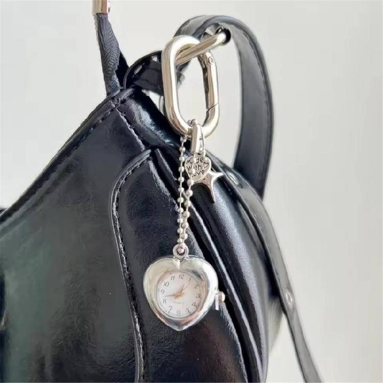Механический брелок-подвеска в винтажном стиле, ретро-подвеска в виде карманных часов из сплава для сумок, ключей, ювелирный аксессуар