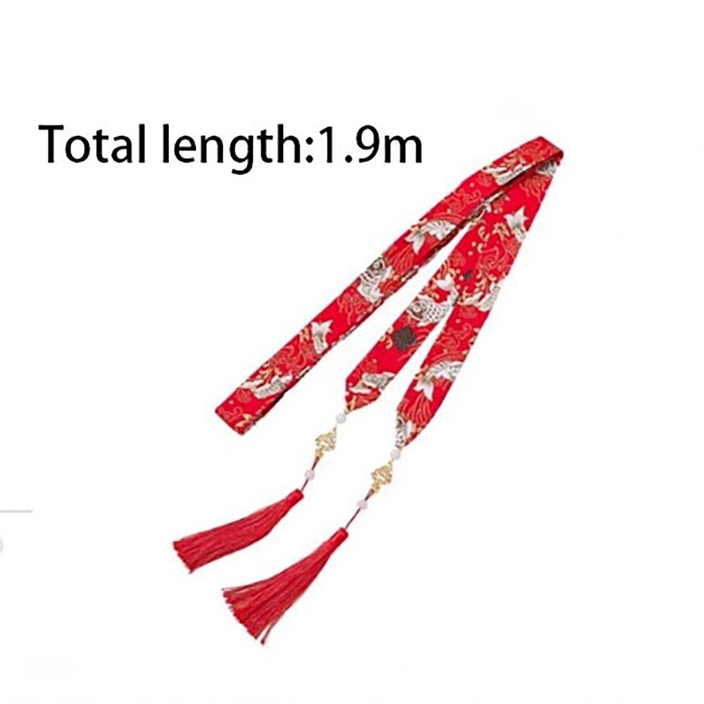 Длинные банты для волос с бантом, китайские ленты для волос, ретро-украшение для волос для женщин