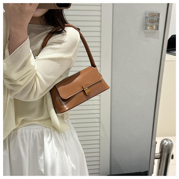 Ретро Нишевая Сумка-Багет - Весенняя Мода 2025: Трендовая корейская сумка под мышку, на одно плечо, ручная сумка для поездок на работу для женщин