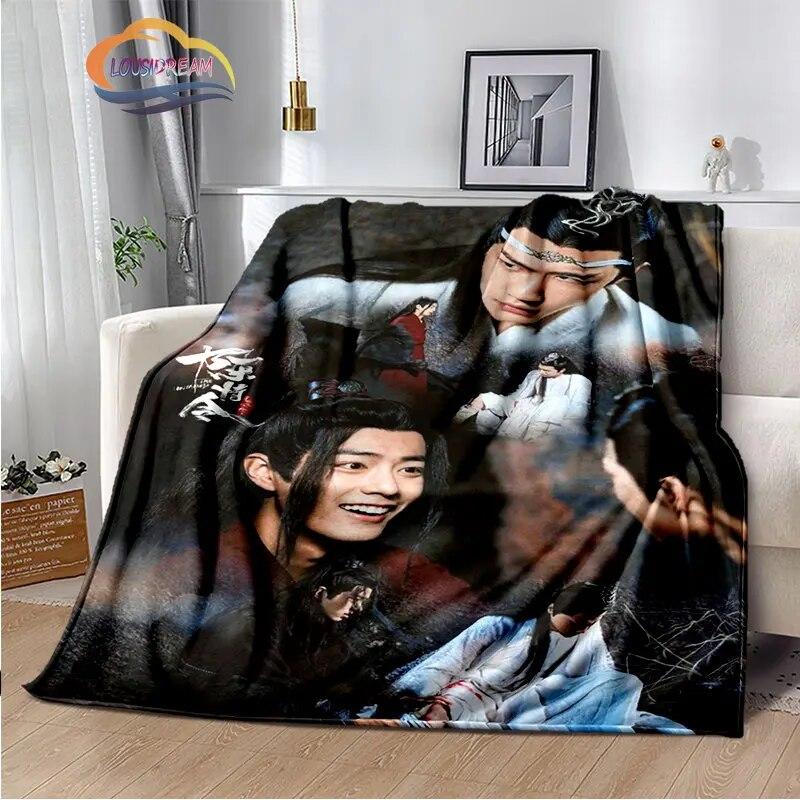 The Untamed Flannel Blankets Popular Tv Weiwuxian Blanket Portable Warm Blanket for Sofa Bed Soft Gifts Girls and Fans