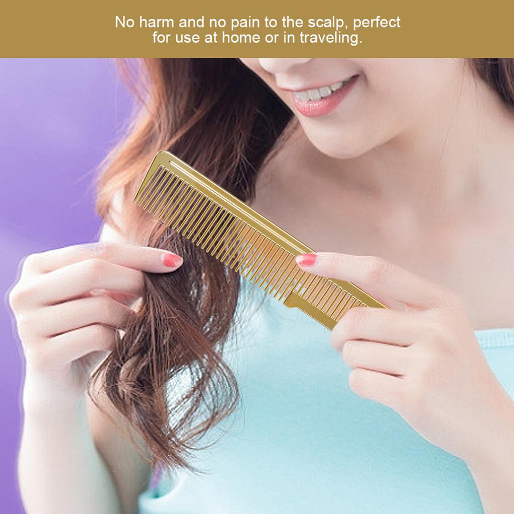 Профессиональная расческа для волос Парикмахерская для дома Салон для стрижки волос Инструмент для укладки волос Gold