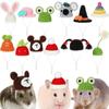 Cartoon Pet Knitted Hat Soft Small Pet Caps Pet Accessories Hamster Hat Photograph