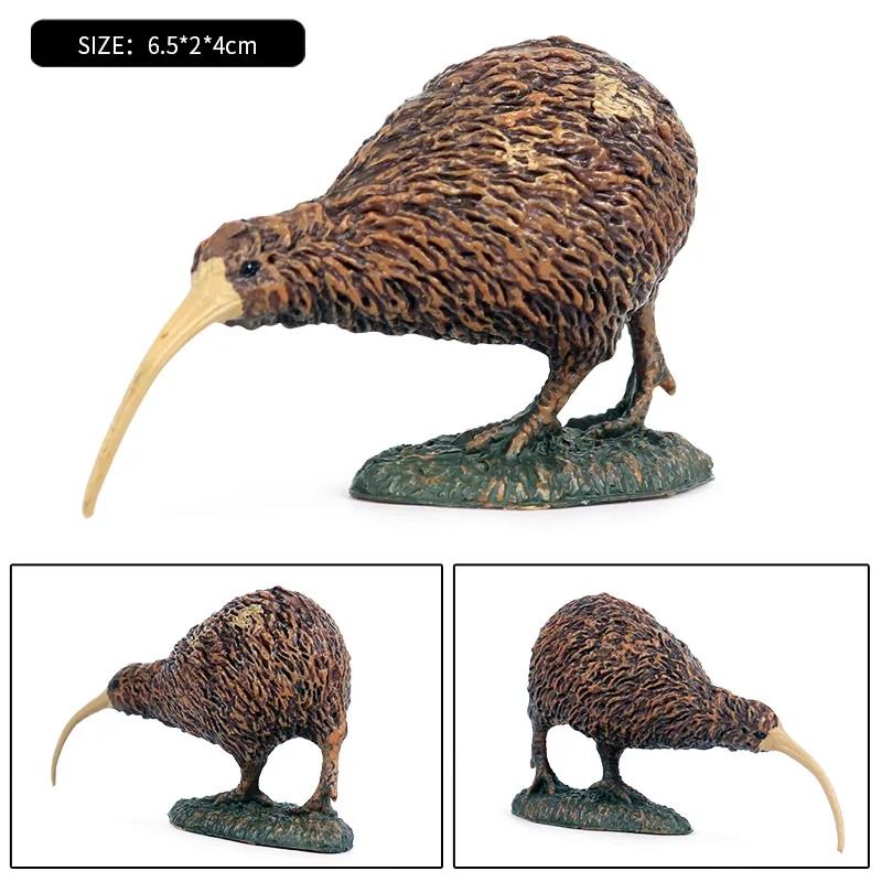 Oenux Садовые фигурки птиц Белая сова Тукан Птицы-носороги Модель Животные ПВХ Фигурки Коллекция Игрушки для детей Подарок на день рождения