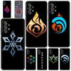 Милый чехол с логотипом Genshin impact для Samsung Galaxy A51 A13 A71 A21S A12 A11 A31 A41 A01 A03s A22 A23 A33 A73 A53 5G