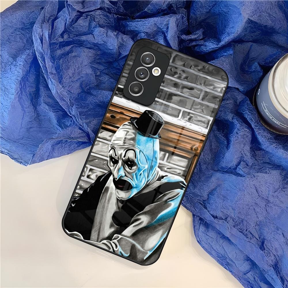 Horror Movie Terrifier Phone Case for Samsung S25 S24 S30 S21 S23 S20 S22 Fe S10 E S9 Note 20 Pro Ultra Plus glass Cover
