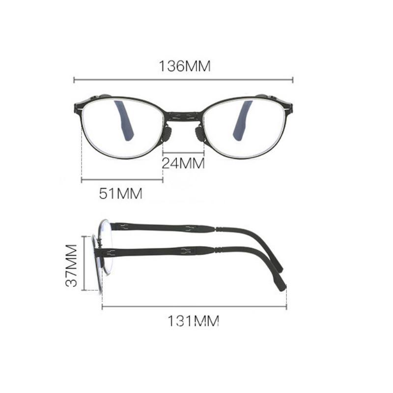 Portable Folding Reading Glasses Blue Light Blocking Computer Glasses for Women & Men New Anti Eyestrain Reading Eyewear