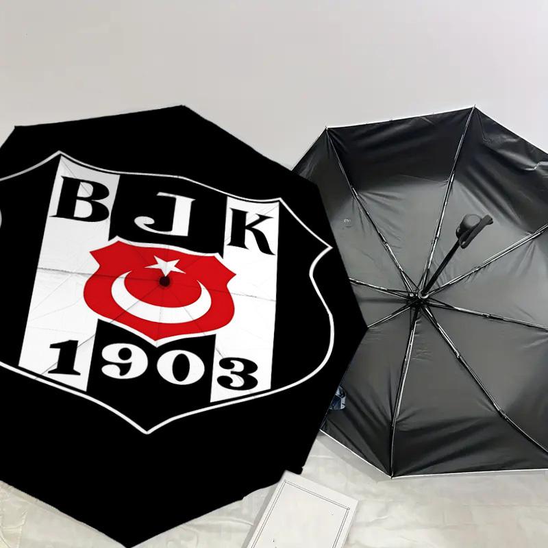 1 шт. BJK 1903 Зонт - 8 ребер усиленный, автоматическое открытие, легкий и прочный, милый модный аксессуар для улицы, пляжа или повседневного использования, пляжный зонт