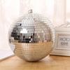 Glass Mirror Balls Reflective Glass Rotating Mirror Ball Hang Mirror Disco Ball 8In Glitter Glass Disco Ball Stage Effect Decor