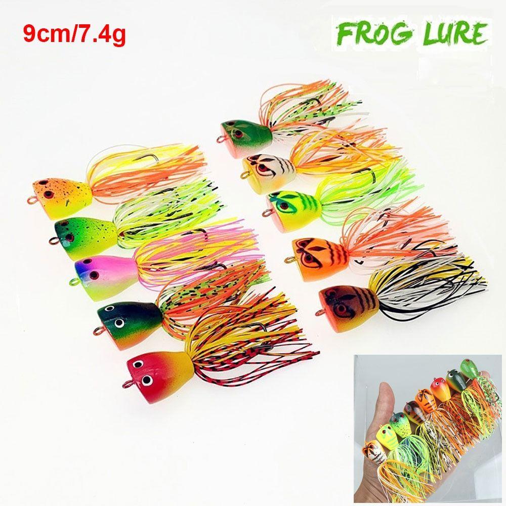 1Pcs Toad Thunder Frog Jump Frog Lure with Double Sharp Hooks Fishing Accessory New Hard Bait