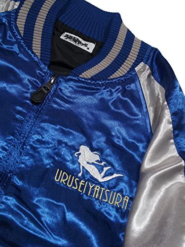 [Urusei Yatsura] Мужская куртка-бомбер Sukajan с вышивкой Лум-тян от Румико Такахаси - Персонаж, Манга, Аниме (М, Синий)