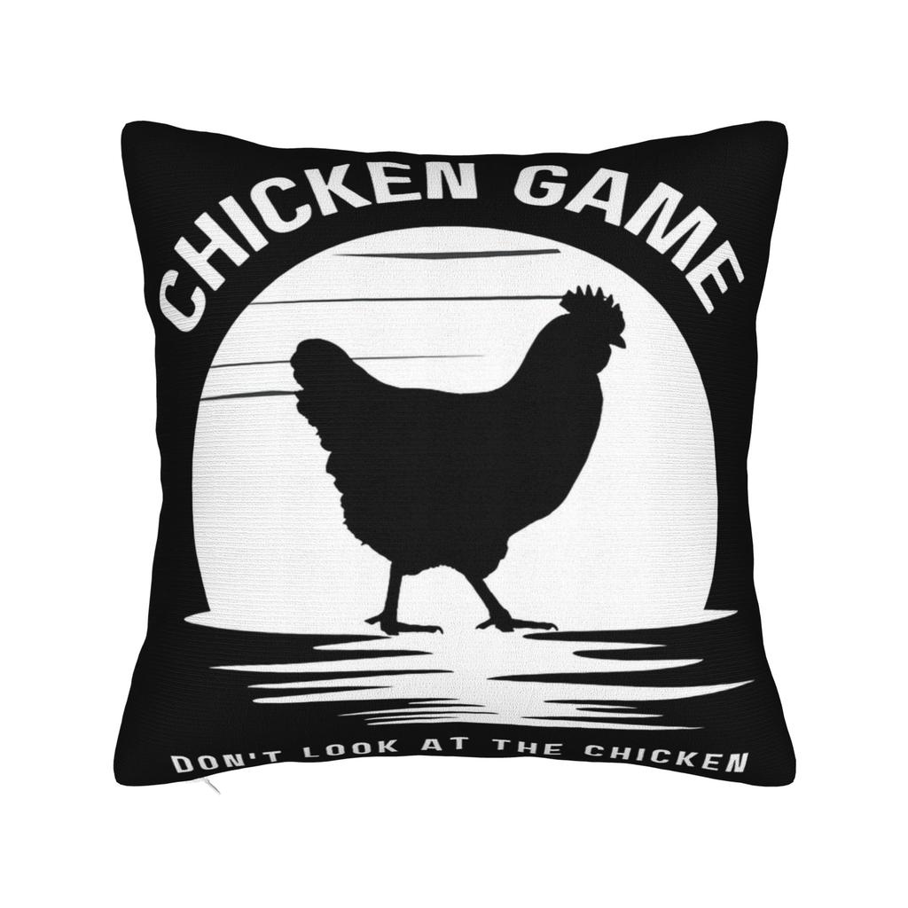 Decorative Pillowcases Chicken Game Dont Look At The Chicken Product Living Room Pillow Case Cover Zipper Multiple Sizes