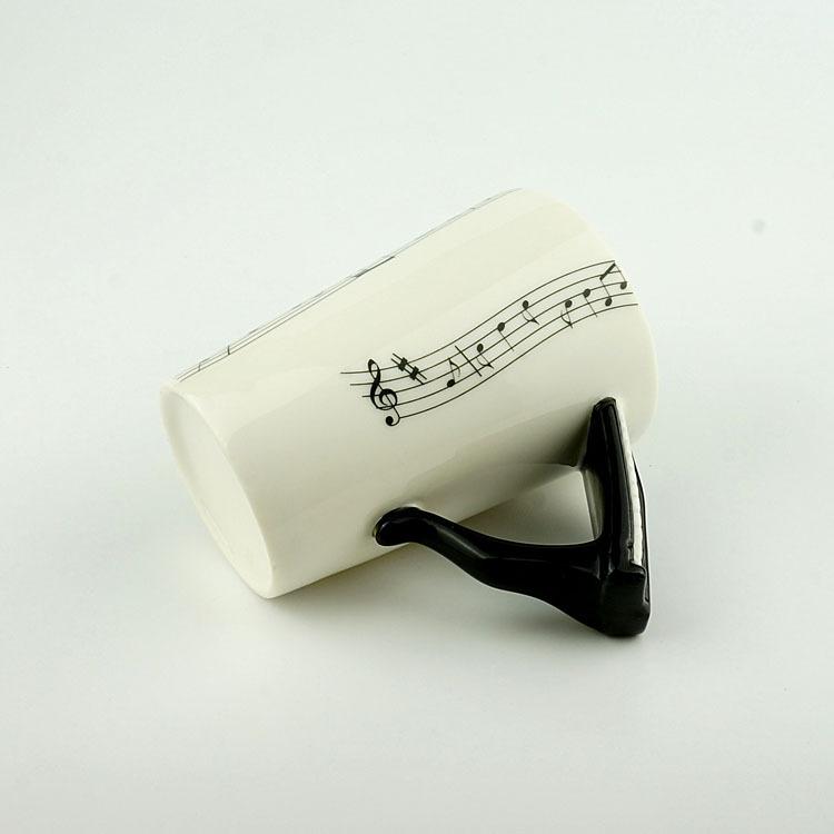 Большая керамическая чашка, креативная фортепианная музыкальная чашка, ежедневный товар общего назначения, чашка для воды, керамическая чашка