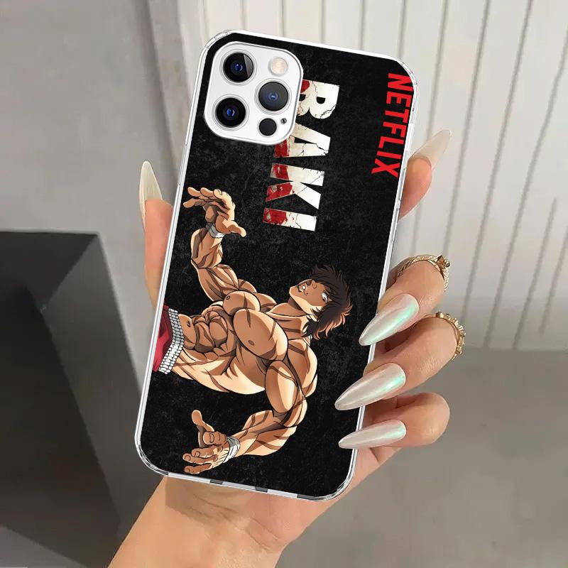 Чехол для телефона Original Anime Baki the Grappler для Iphone 17 Air 16 15 Plus 14 13 Mini 12 11 Pro Max 16E 7 8 SE 2020 Мягкий Funda Pri