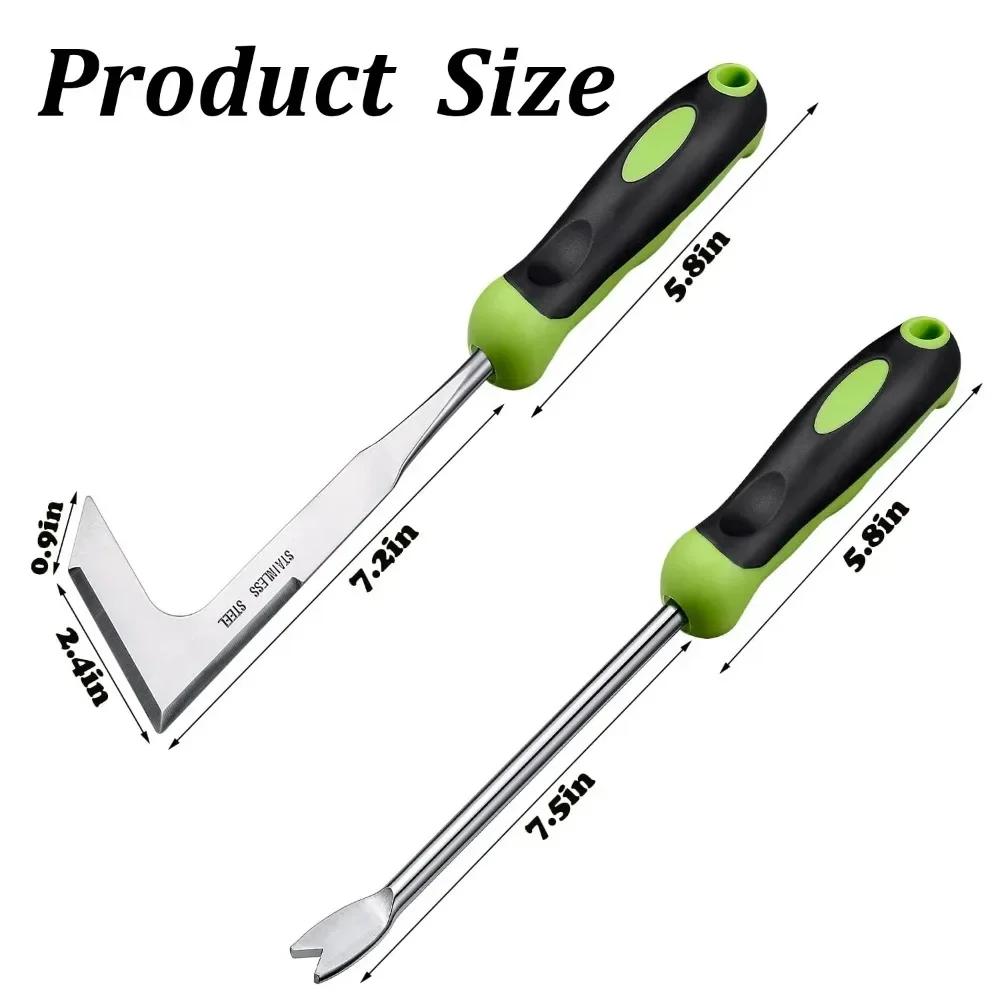 1Pcs Stainless Steel Manual Weeding Tool, Weed Cutter Scarifier Rooter, Weed Cutter for Gardening and Outdoor Lawn Care