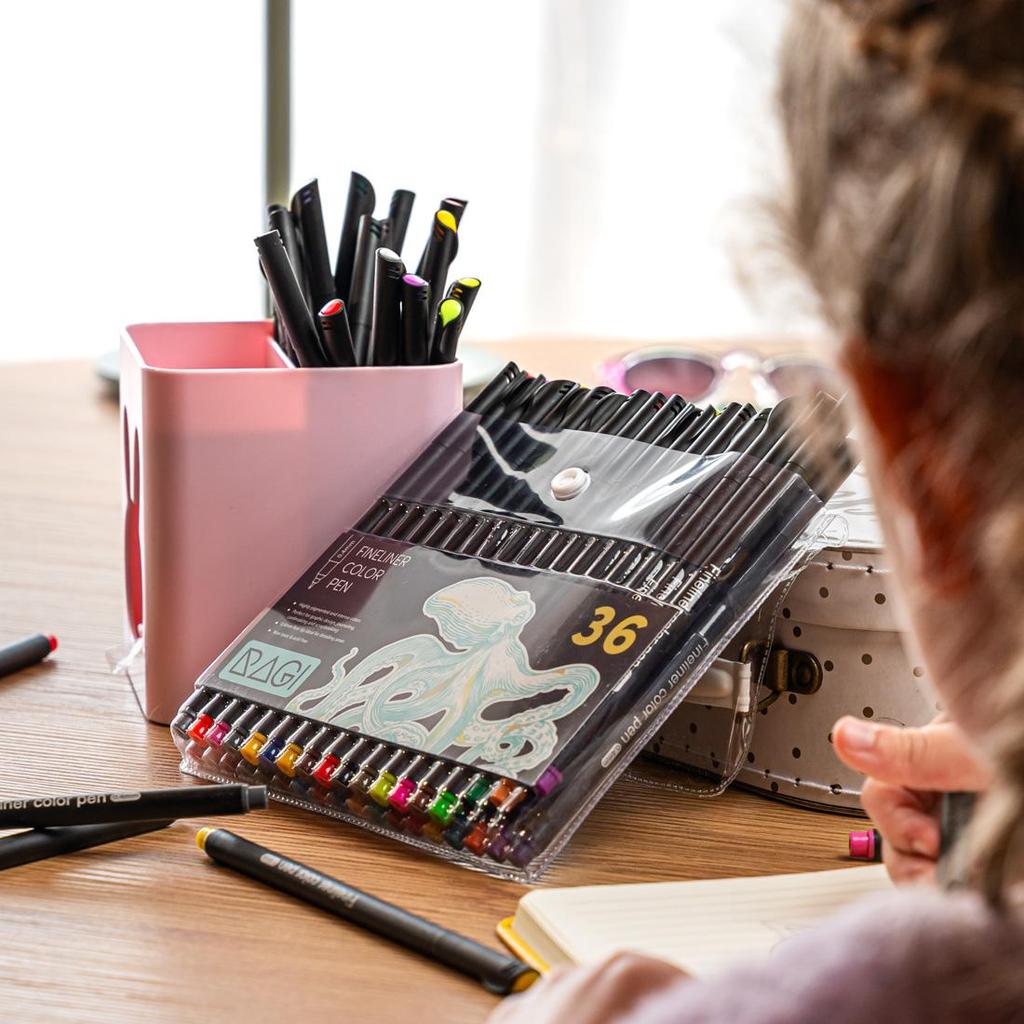 Набор тонких ручек Fineliner 36 цветов Ручки для рисования 0,38–0,4 мм