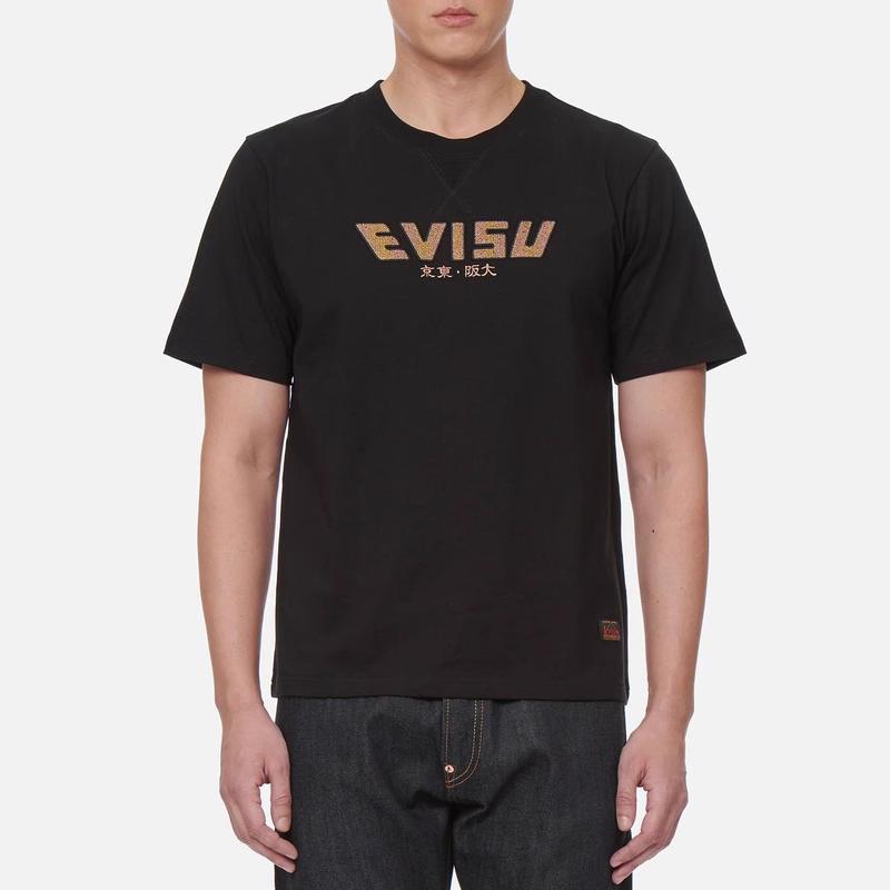 EVISU T-Shirts Men's Crew Neck Moderate Straight Fit 2ESHTM2TS507XXCT