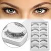 5 Pairs Makeup Natural Cross Black Handmade False  Eyelashes Eye Lashes Extension