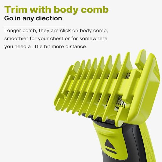 14 Length Adjustable Guide Comb for Philips One Blade QP2520 QP2530 QP2620 QP2630 Electric Trimmer Shaver Attachment Positioning Comb Cleaning