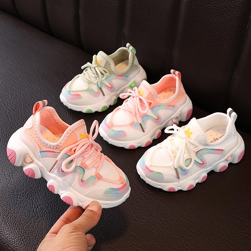 Children's Sports Shoes Girls Daddy Shoes Casual Shoes Spring and Autumn Boys Soft Soled Running Shoes