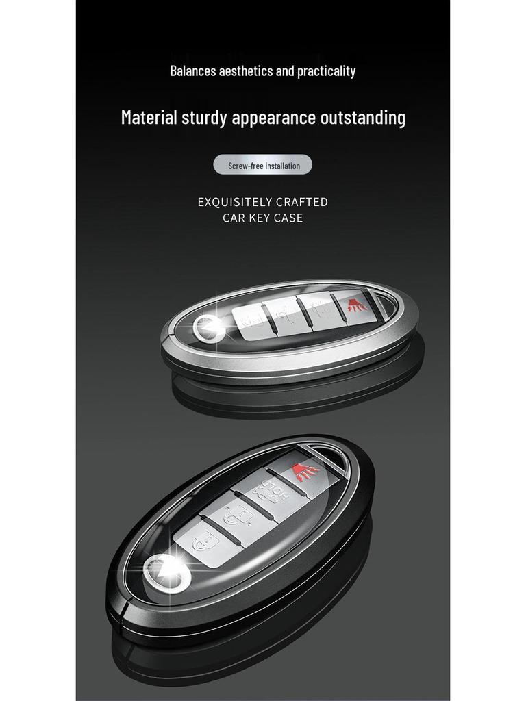 Чехол для ключа Infiniti QX50/QX60/QX70L: Стильный унисекс чехол для пульта с пряжкой