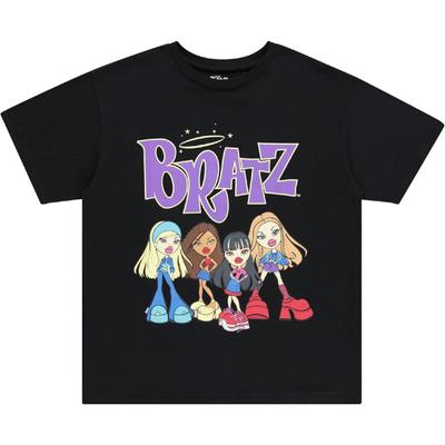 Женская оригинальная футболка Bratz - Ясмин, Хлоя, Джейд и Саша, винтажная футболка с графическим принтом 1990-х, черная, размер M