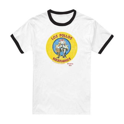 Унисекс Взрослая футболка-рингер Los Pollos Hermanos из сериала Во все тяжкие