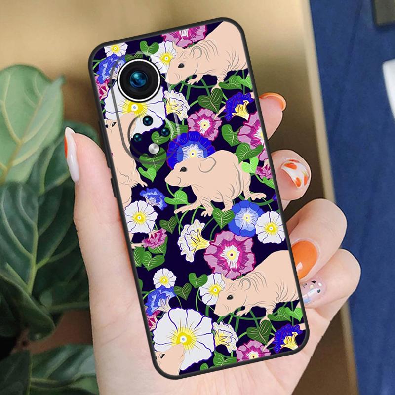 Милый Чехол для Крыс Ратти для Honor X8b X9b X9a X8a X8 X9 X9c 50 70 90 Lite Honor 200 Pro Magic 7 5 6 Lite Чехол