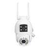 Security Camera 360  Degrees  Panoramic View Dual Lens 2MP HD Night Vision Waterproof WiFi Camera CCTV for